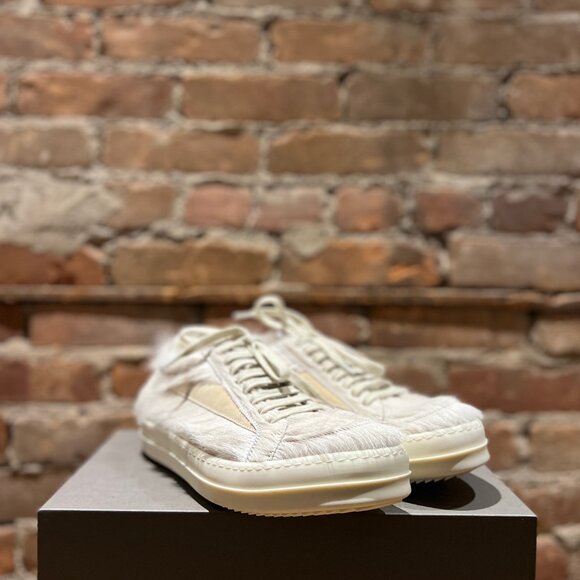 Rick Owens Vintage Sneaks “Milk” Pony Hair - Picture 4 of 12
